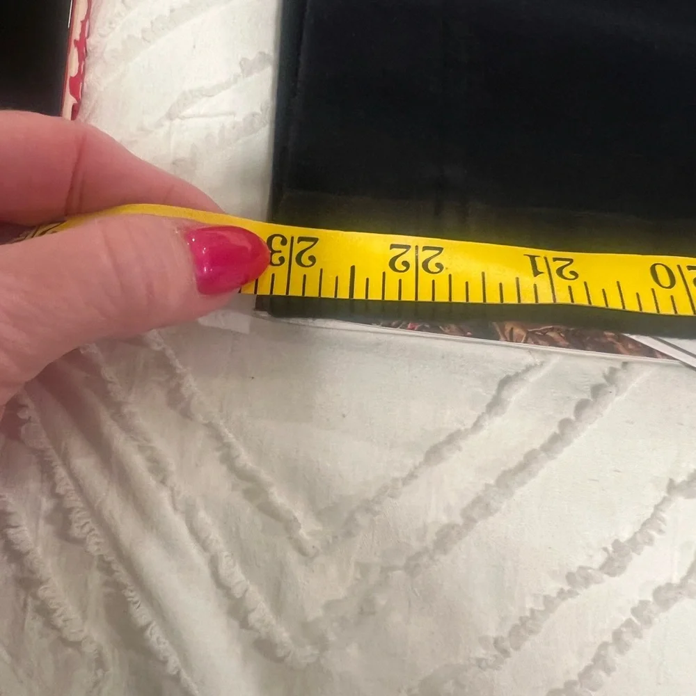 Lands End Black Cropped Pants Size M - Picture 5 of 5